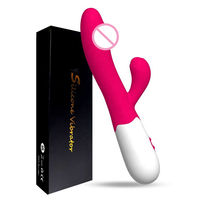 Gelance G-Punkt Hasenvibrator Klitorisstimulator Massagegerät Doppelmotor-Dildo Sexspielzeug für Frauen 100% Wasserdicht Eingebaut
