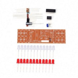 Màu đỏ màu xanh đôi màu nhấp nháy đèn DIY Kit Strobe NE555 + cd4017 điện tử thực hành Bộ dụng cụ học tập bộ phần - Product Image 4