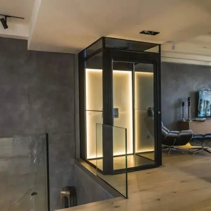 3 Verdiepingen Verticale Home Lift Kleine Huis Lift Elektrische Huis Hefplatform Prijs Met Cabine