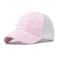 Gorra de Béisbol Deportiva, Transpirable, de Malla, Estilo Desgastado, Ajustable, Unisex, Multiusos, Varios Colores, para Verano
