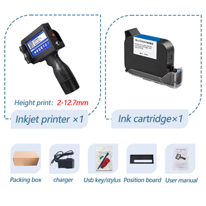 Imprimante à jet d'<span class=keywords><strong>encre</strong></span> portable de 25,4 mm avec écran tactile HD de 4,3 pouces et cartouches d'<span class=keywords><strong>encre</strong></span> à séchage rapide - Product Image 4
