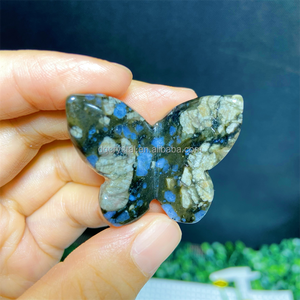 Cristallo all'ingrosso brama di 4.5cm farfalla Fluorite cristallo naturale artigianale rosa quarzo farfalla per la decorazione domestica e regalo - Product Image 3