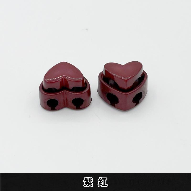 Violet - 1#largeur environ 2 cm - en forme de coeur