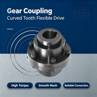 Accouplement en acier à dents courbées GIICL, couple élevé, production à haute efficacité, diamètre de trou personnalisable, support OEM