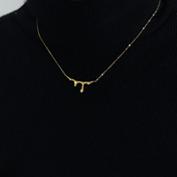 Collier de luxe léger pour femme, motif goutte d'eau Magma Viral, design de niche, en tube d'acier inoxydable plaqué or 18 carats, chaîne de clavicule, cadeau