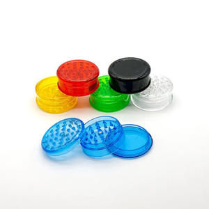 Jinlin - Molinillo de Hierbas Manual de Plástico Clásico, Económico, de 3 Piezas, con Logotipo Personalizado, Accesorios para Fumar - Product Image 2