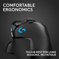 Souris de jeu filaire Logitech G502 Hero Haute performance 25600 DPI RGB Poids réglables 11 boutons programmables Mémoire intégrée