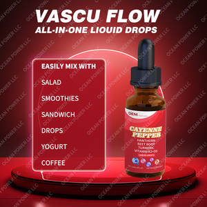 Extracto de Pimiento Cayena al por Mayor en Gotas Líquidas con Espino, Remolacha, Cúrcuma, Vitamina I, K2 + D3 para Apoyar el Metabolismo - Product Image 4