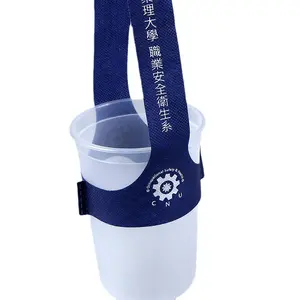 環境にやさしい使い捨て不織布T字型ポータブルテイクアウト包装ミルクティーシングルカップバッグチェックインコーヒーカップホルダー
