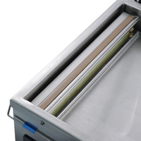 Machine d'emballage alimentaire commerciale LITENG industrielle électrique 600 mm à chambre unique, scelleuse sous vide à double barres de scellage pour canettes et feuilles d'aluminium