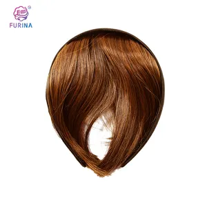 Multiple color smooth and soft straight bang natural lifelike clip on bangs synthetic wigs bangs for young gril