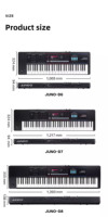 Latest RolandS JUNO 61 76 88 Keys Portable Piano MIDI Arranger Workstation Performance Synthesizer Keyboard Musical Instrument