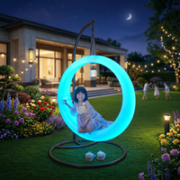 Décoration de jardin lumineuse à LED multicolore avec télécommande IP54 pour Halloween, Noël, le Nouvel An, les zones scéniques et les centres commerciaux