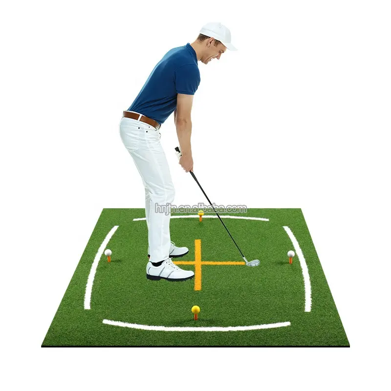 Pro Golf Praxis Schlagen Chipping Trainings matte Streik zone Golf schlagen Kunstrasen Tri-Turf Golf Swing Path Matte