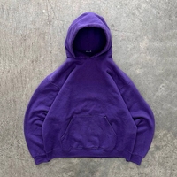 Bleu blanc rouge vert sweat à capuche coloré effet délavé effet Diessted sweat à capuche Vintage coupe ample sur la taille pull Street Wear