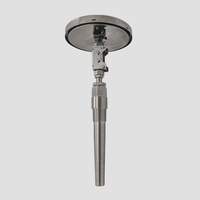 Industrial Adjustable Stainless Steel Sleeve Bimetal Thermometer 150mm