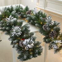 Décorations de Noël en PVC floqué effet neige, motif flocon, pour hôtels, centres commerciaux, vitrines, portes, escaliers et rampes d'escalier