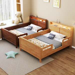 Letto <span class=keywords><strong>per</strong></span> bambini in legno massiccio Guardrail 1.2 m letto singolo da ragazzo e 1.5 m letto da ragazza <span class=keywords><strong>per</strong></span> piccoli appartamenti <span class=keywords><strong>per</strong></span> soggiorno - Product Image 3