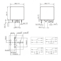 Relais automobile 80A 14VDC 1 Forme A 1 Forme C 1 Forme B SPST SPDT SPST-NC à brancher sur terminal PCB pour contrôle AC