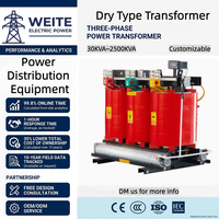 Transformateur sec à résine coulée SCB14 11/0,4 kV 800 kVA 2000 kVA triphasé 400 V à faible bruit pour intérieur, certifié CE