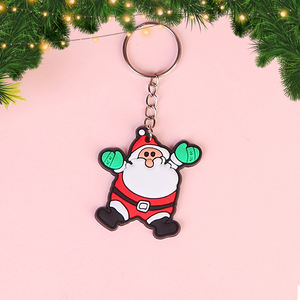 Prêt <span class=keywords><strong>à</strong></span> expédier bonhomme de neige père noël mignon arbre pvc cadeaux cauchemar avant noël porte-clés - Product Image 2