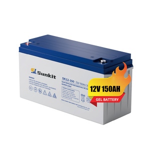 Batería de Ácido Sellada Sunkit SK12-150-LA 12V 150A 1200Wh Recargable, Venta al por Mayor de Fábrica, Buena Calidad, para Climas Extremos y Electrodomésticos - Product Image 1