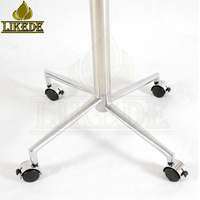 Base de table pliante en aluminium amovible et empilable pour meubles d'extérieur et commerciaux