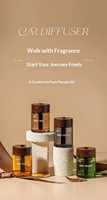 Fournisseur en gros en stock pour fabricants : Diffuseur de parfum en verre artisanal sans alcool de 150 ml avec bâtonnets en bois pour voiture, pour hommes