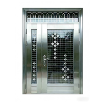 Porte de Villa de Luxe en Aluminium, Design Unique Personnalisé, Ouverture Latérale, Compatible Tuya Smart, Étanche, Sécurité de Qualité Penthouse, Anti-effraction