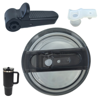 Couvercle de remplacement pour gobelet de 40 oz 20 + Color Block Flip Couvercle détachable Bec amovible et joint Couvercle résistant aux fuites Sans moisissure