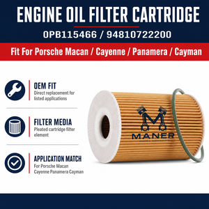 Cartouche de filtre à huile moteur MANER 0PB115466 94810722200 pour Porsche Macan Cayenne Panamera Cayman Pièces de rechange de rechange - Product Image 4