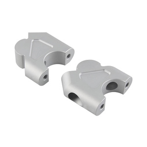 CNC Aluminum Motorcycle Handlebar Riser <b>Bracket</b> <b>Silver</b> For R1200GS LC1200 R1250 Upgrade Part - Product Image 4
