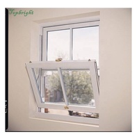 Fenêtres coulissantes horizontales en PVC blanc avec verre massif, moustiquaire magnétique en acier inoxydable, isolation thermique, étanches