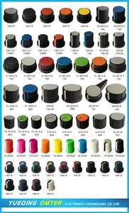 Designer Knobs 15x20 Soft Touch Rubber Knob Rubber Potentiometer Knob