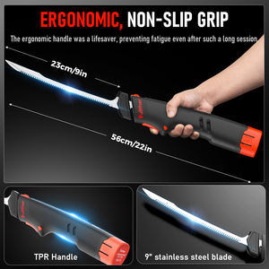 Cuchillo Fileteador Eléctrico Inalámbrico de 12V en Oferta, Recargable para Uso Doméstico y Pesca al Aire Libre <span class=keywords><strong>con</strong></span> Dos Cuchillas - Product Image 5