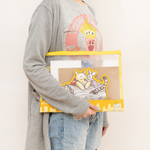 Bolsa de archivo de malla de empalme unisex con decoración de bordado Forma de bolsa informal Tipo de cierre abierto - Product Image 5