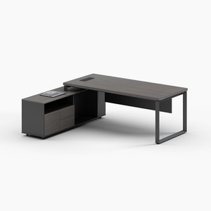 Modern Luxury Office Cabinet L-shaped Director Wooden Office Furniture <b>Set</b> Manager Executive <b>Desk</b> - Product Image 5