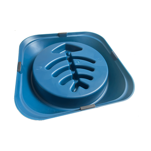 Mangkuk hewan peliharaan anjing pengumpan lambat dapat disesuaikan plastik makanan antiselip premium polos - Product Image 3