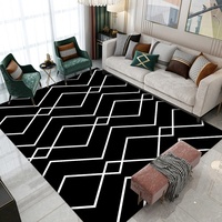 Tapis de salon moderne en velours imprimé couleur unie, résistant à l'usure et aux taches, pour canapé et table basse, tapis haut de gamme