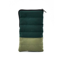 Étui à lunettes matelassé personnalisé effet duvet avec fermeture éclair, pochette de rangement portable pour lunettes de soleil et de vue