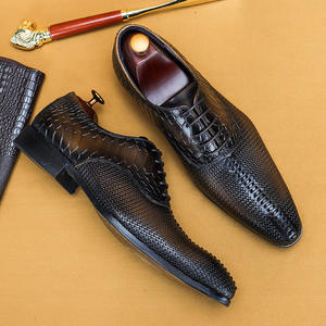 Zapatos Casuales de Negocios para Hombre, de Cuero Genuino, Suaves, Formales, Oxford, Transpirables, Impermeables, con Cordones, a la Moda, EVERGREEN - Product Image 4