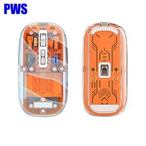 <span class=keywords><strong>Souris</strong></span> PC sans fil rechargeable transparente à trois modes <span class=keywords><strong>Bluetooth</strong></span> pour le bureau - Product Image 1