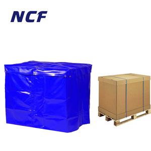 Bâche imperméable réutilisable en PVC, logo personnalisé NCF, bâche de couverture de pluie <span class=keywords><strong>pour</strong></span> palette - Product Image 1