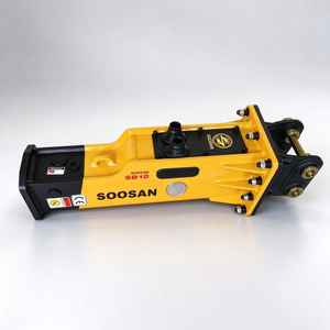 Martillo hidráulico silencioso SOOSAN SB10 con cincel de 40 mm para miniexcavadoras de 0.8-2.5 toneladas - Product Image 1