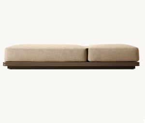 Patio bronze aluminium double chaise longue d'extérieur ensembles de canapés ensemble de meubles piscine transat jardin méridienne luxe canapé <span class=keywords><strong>parapluie</strong></span> maison <span class=keywords><strong>lit</strong></span> - Product Image 4