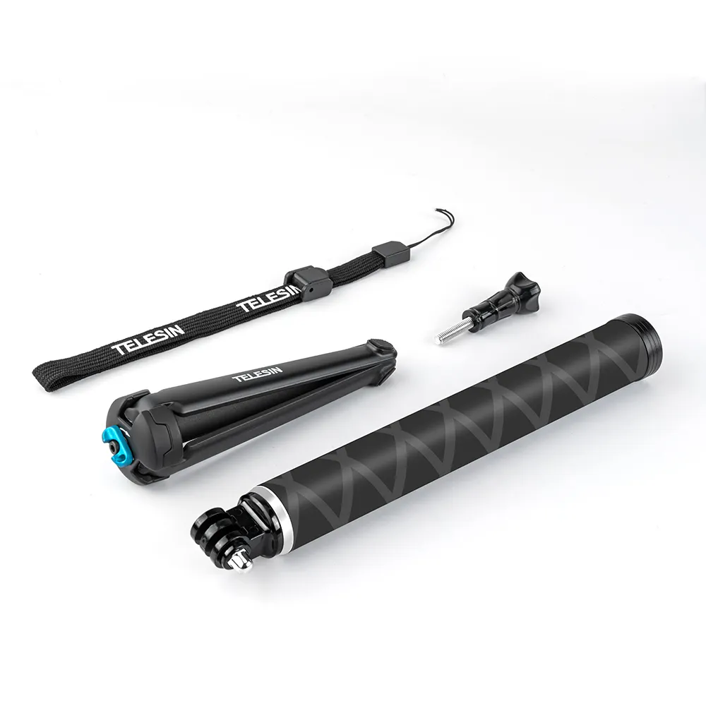 Action camera selfie stick