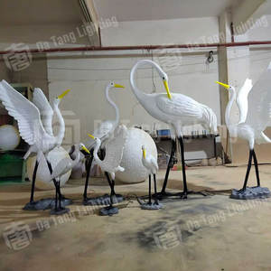 Lámpara decorativa LED Egret, IP65, impermeable, con forma de aves, para iluminación de parques, césped y festividades. - Product Image 4