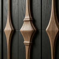 Buffet de luxe italien moderne minimaliste Wabi-Sabi en frêne avec détails sculptés, construction en bois massif, meuble de rangement pour salle à manger et maison