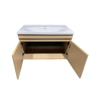 Chất lượng hàng đầu treo tường bồn rửa gương đặt tủ phòng tắm và vanities Hidden drainer loại khách sạn nhà phòng tắm đồ nội thất hiện đại