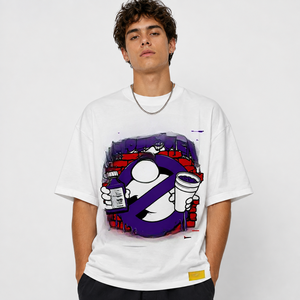 T-shirts unisexes à manches courtes avec imprimé graphique surdimensionné, décontractés, style streetwear, en tricot doux, 100% coton, respirants, pour l'été et le quotidien - Product Image 4